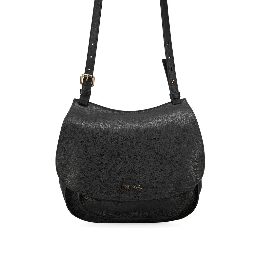 Doyle Siyah Kadın Deri Postacı Çantası