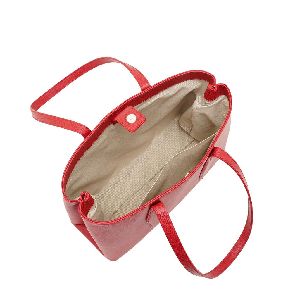 Drake Kırmızı Kadın Deri Omuz Çantası