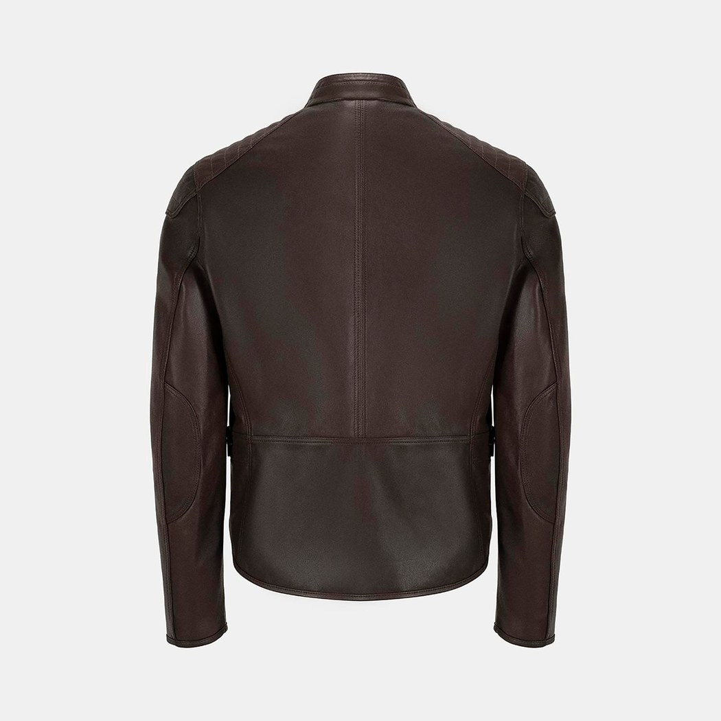 Dugan Kahve Erkek Deri Mont