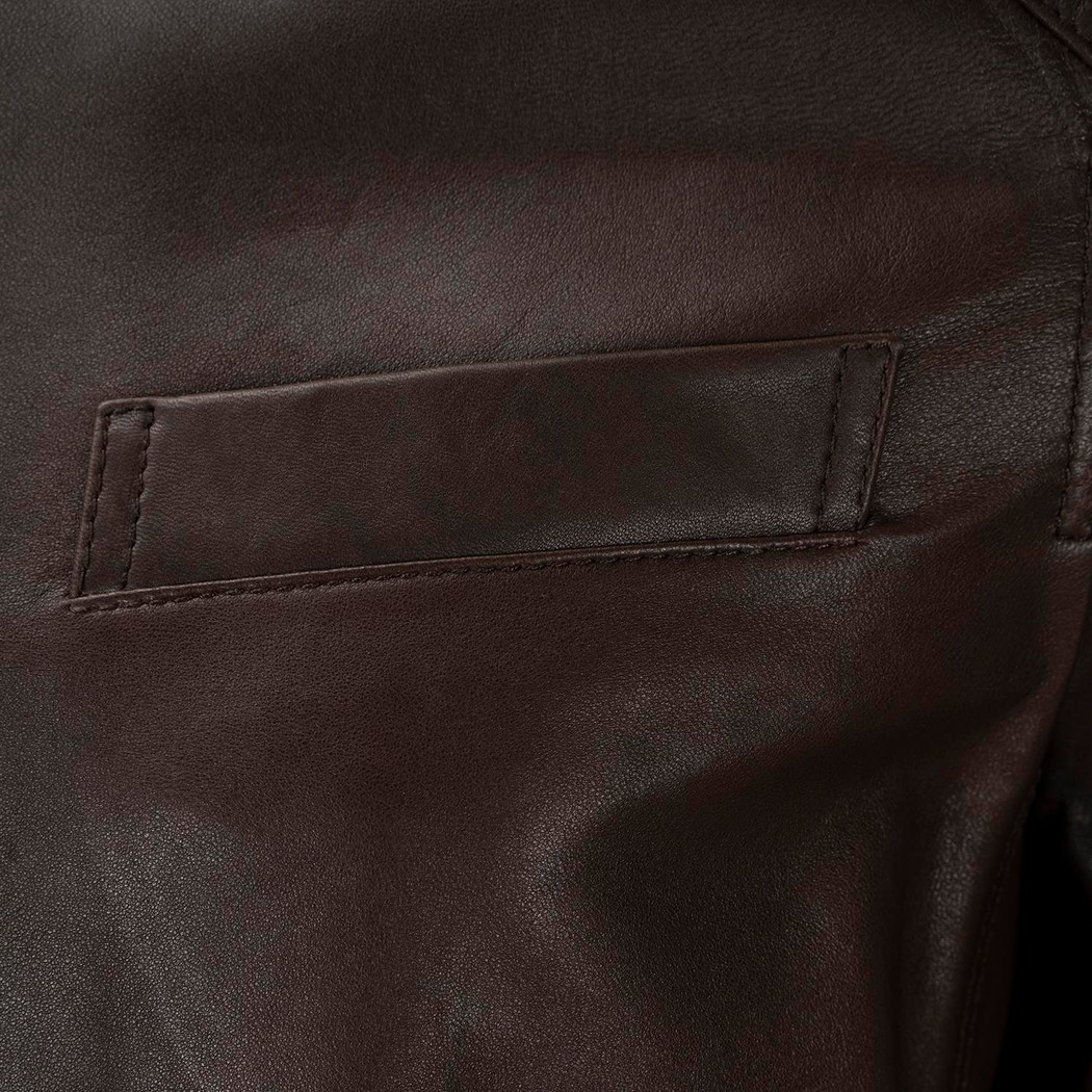 Dugan Kahve Erkek Deri Mont