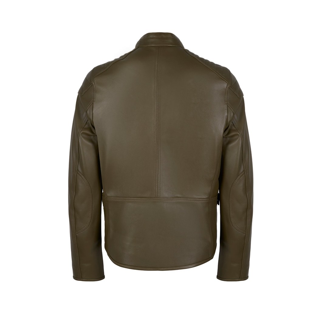 Dugan Yeşil Erkek Deri Mont