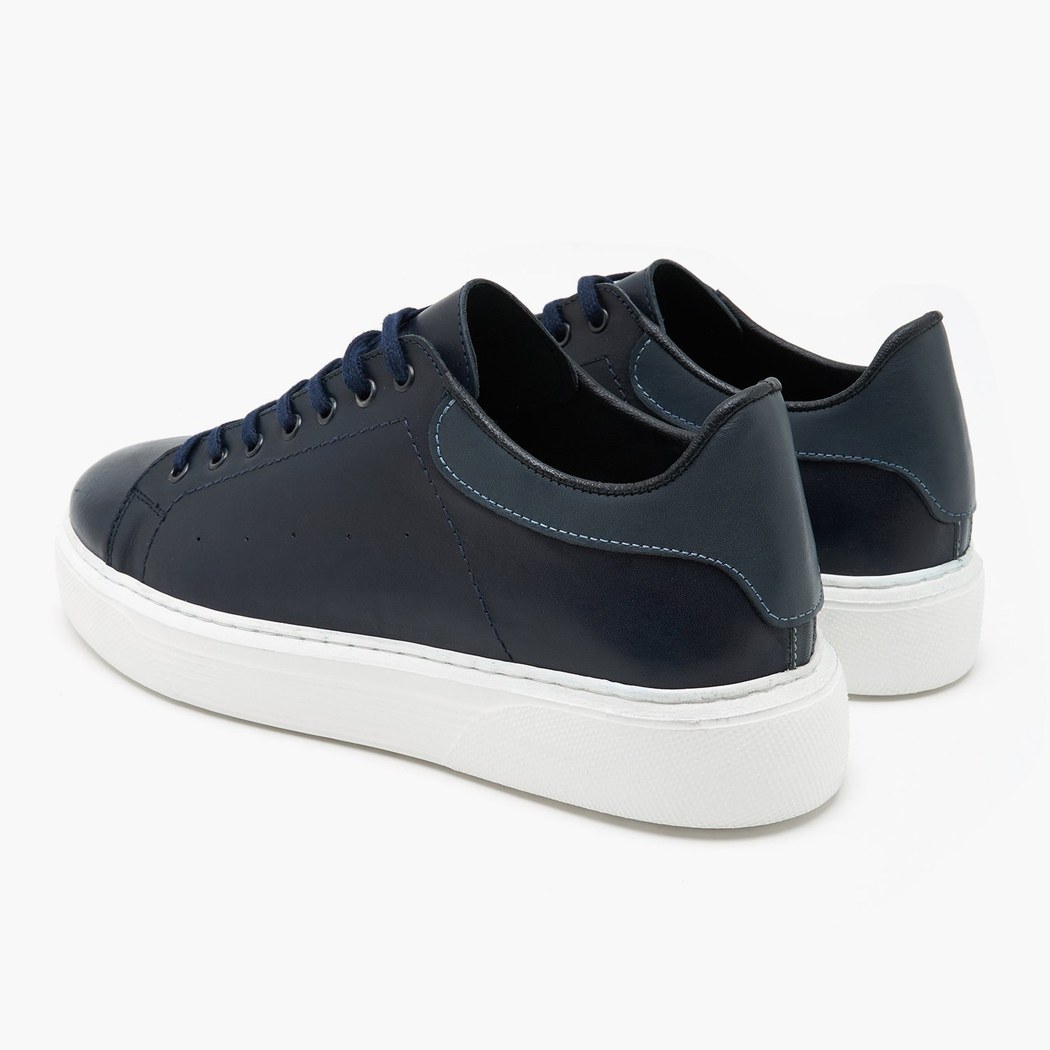 Duncan Lacivert Erkek Deri Spor Ayakkabı