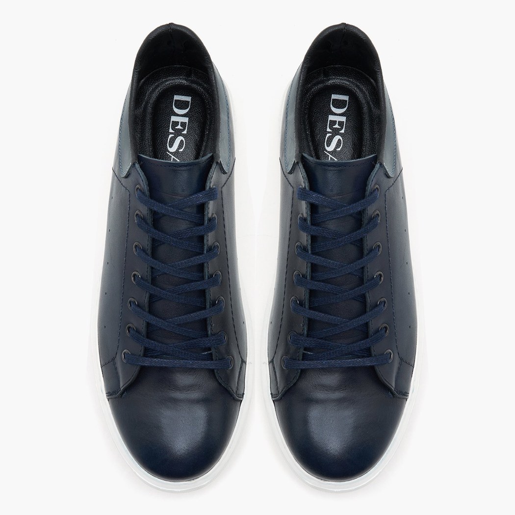 Duncan Lacivert Erkek Deri Spor Ayakkabı