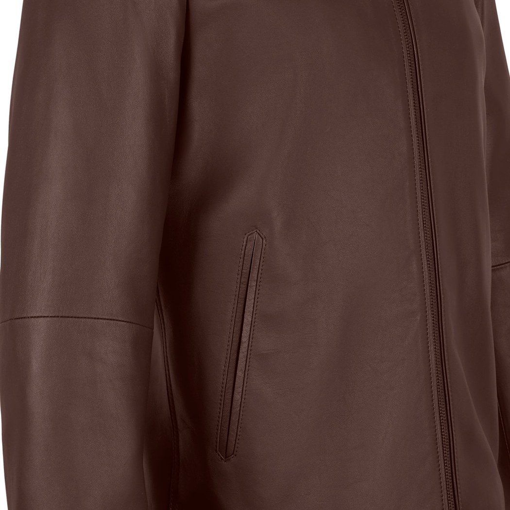 Dyami Kahve Erkek Deri Mont