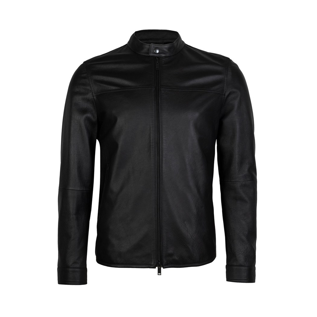 Dyami Siyah Erkek Deri Mont