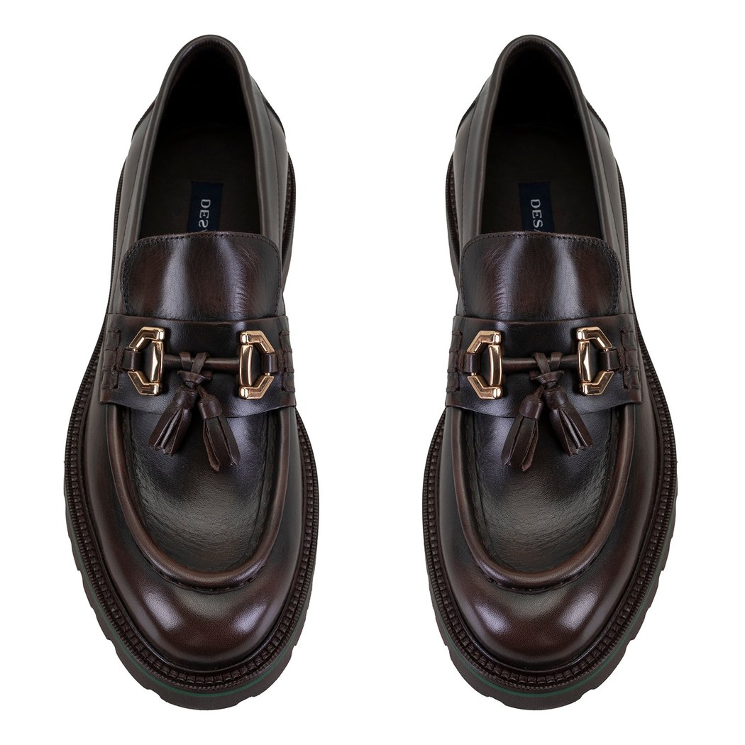 Edene Kahve Erkek Deri Loafer