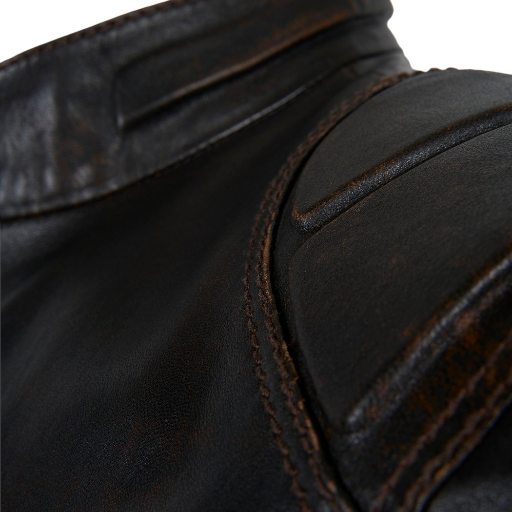 Edessa Gri Erkek Deri Mont