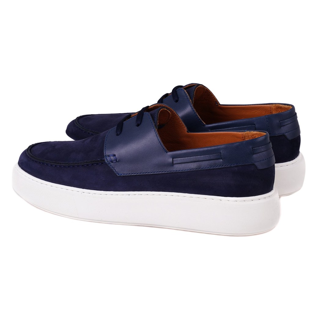 Elania Lacivert Erkek Deri Günlük Ayakkabı