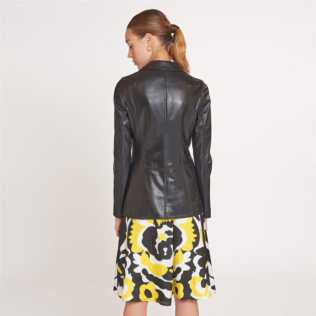 Elenore Kadın Deri Blazer Spor Ceket