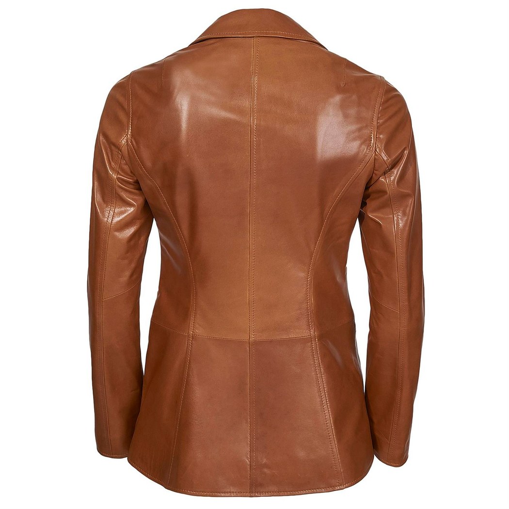 Elenore Kadın Deri Blazer Spor Ceket