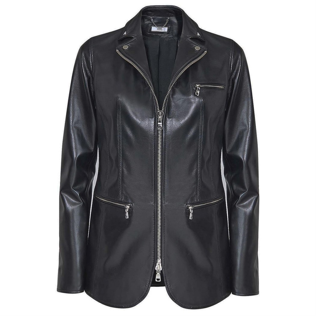 Elenore Kadın Deri Blazer Spor Ceket