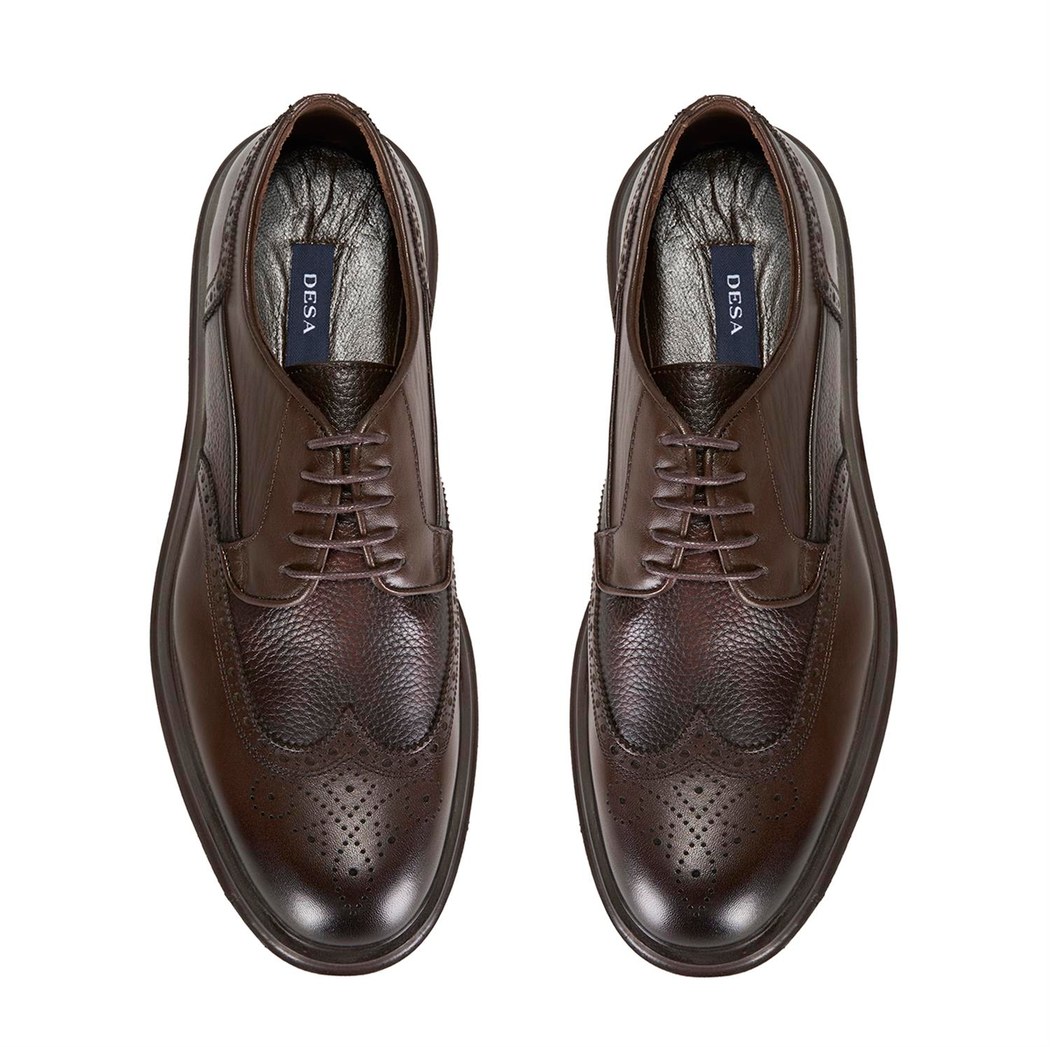 Eliezer Kahve Erkek Deri Klasik Ayakkabı