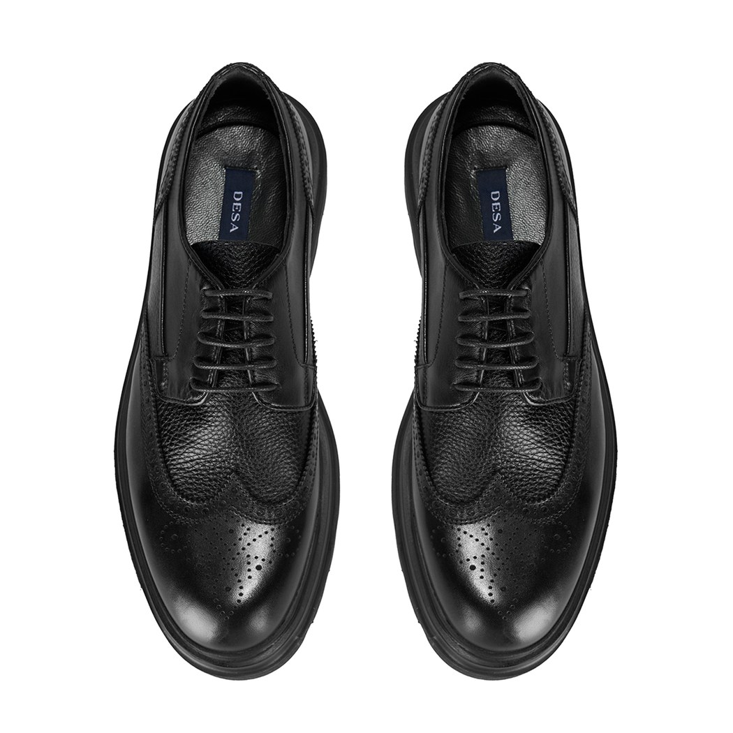 Eliezer Siyah Erkek Deri Klasik Ayakkabı