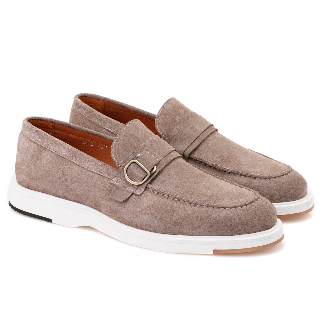 Elisa Kahve Erkek Süet Deri Loafer