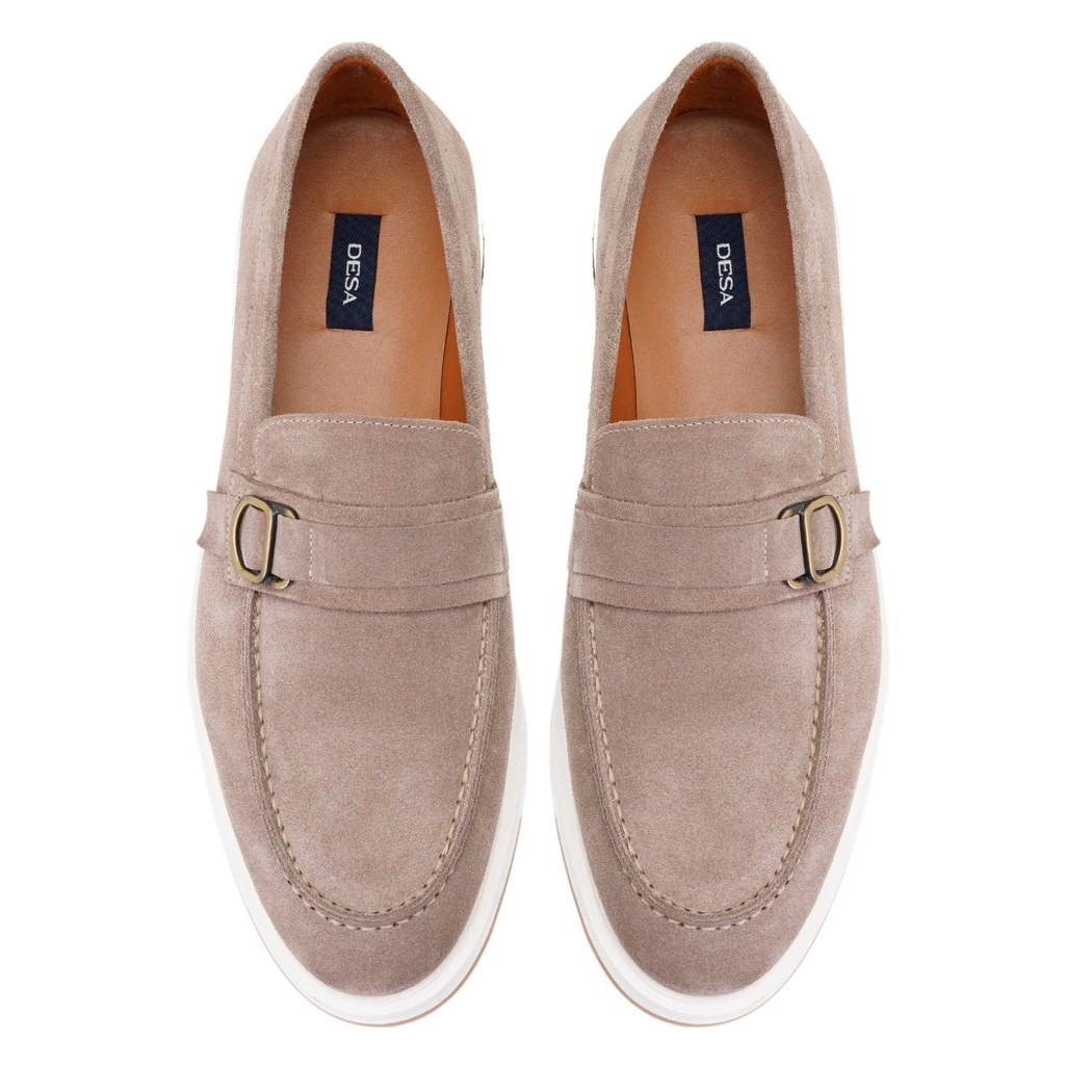 Elisa Kahve Erkek Süet Deri Loafer