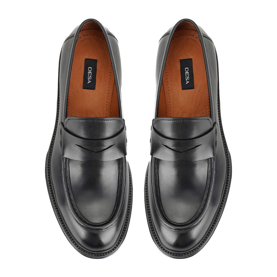 Elvis Siyah Erkek Deri Klasik Ayakkabı