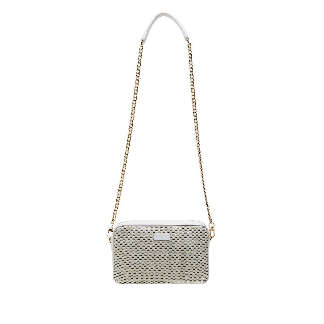 Emeline Kadın Örgülü Zincir Detaylı Deri Omuz Çantası