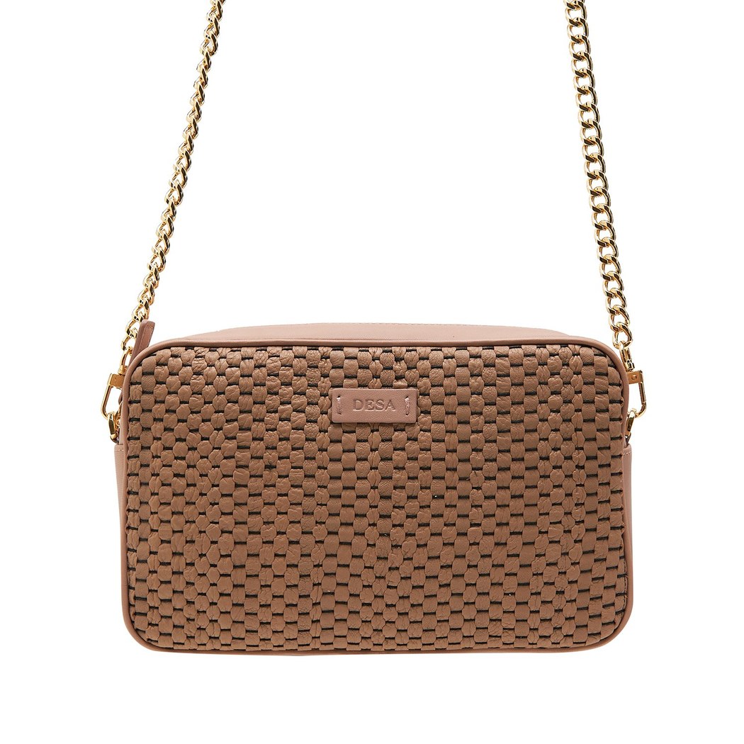 Emeline Kadın Örgülü Zincir Detaylı Deri Omuz Çantası