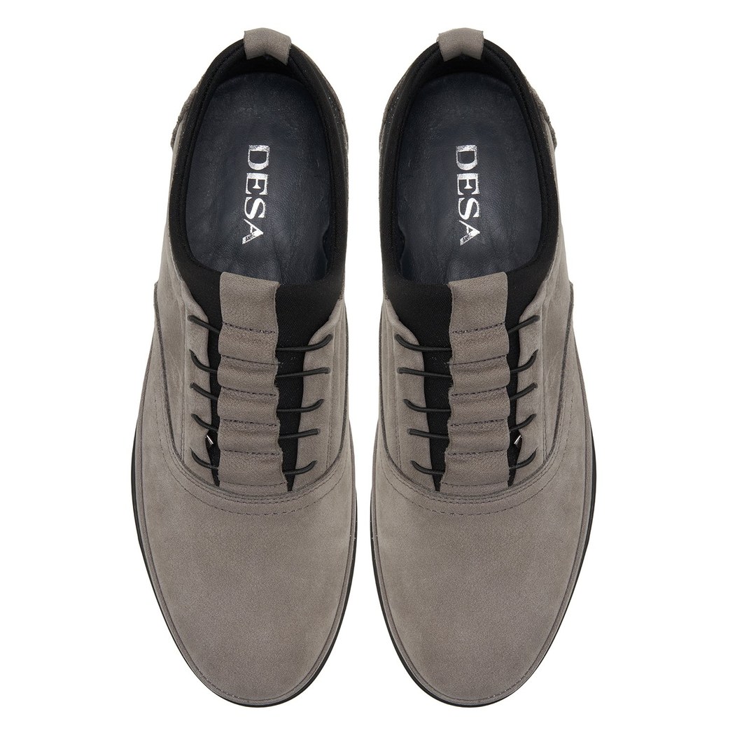 Emil Gri Erkek Nubuk Günlük Ayakkabı