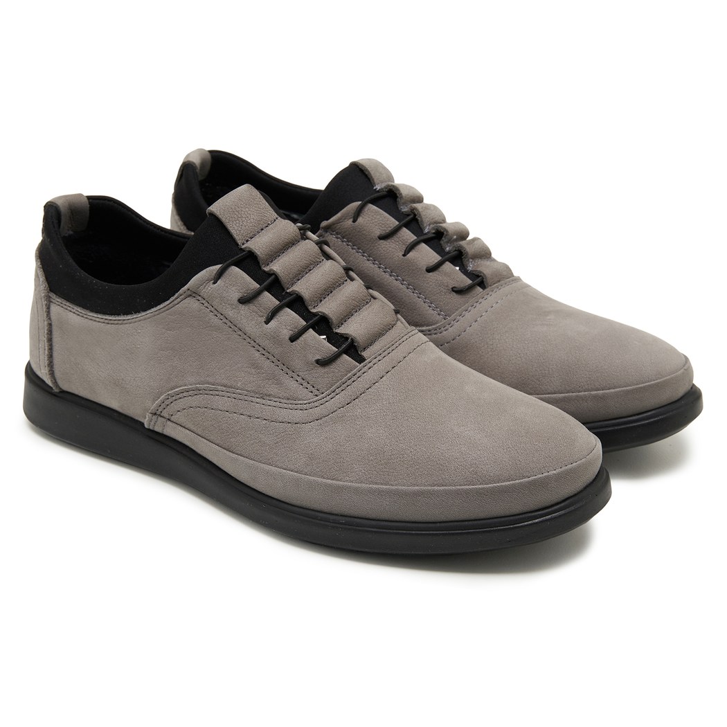 Emil Gri Erkek Nubuk Günlük Ayakkabı
