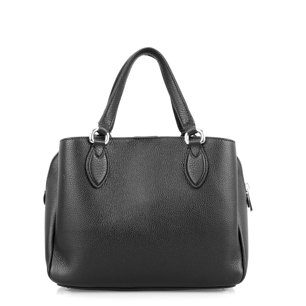 Emil Siyah Kadın Deri El Çantası