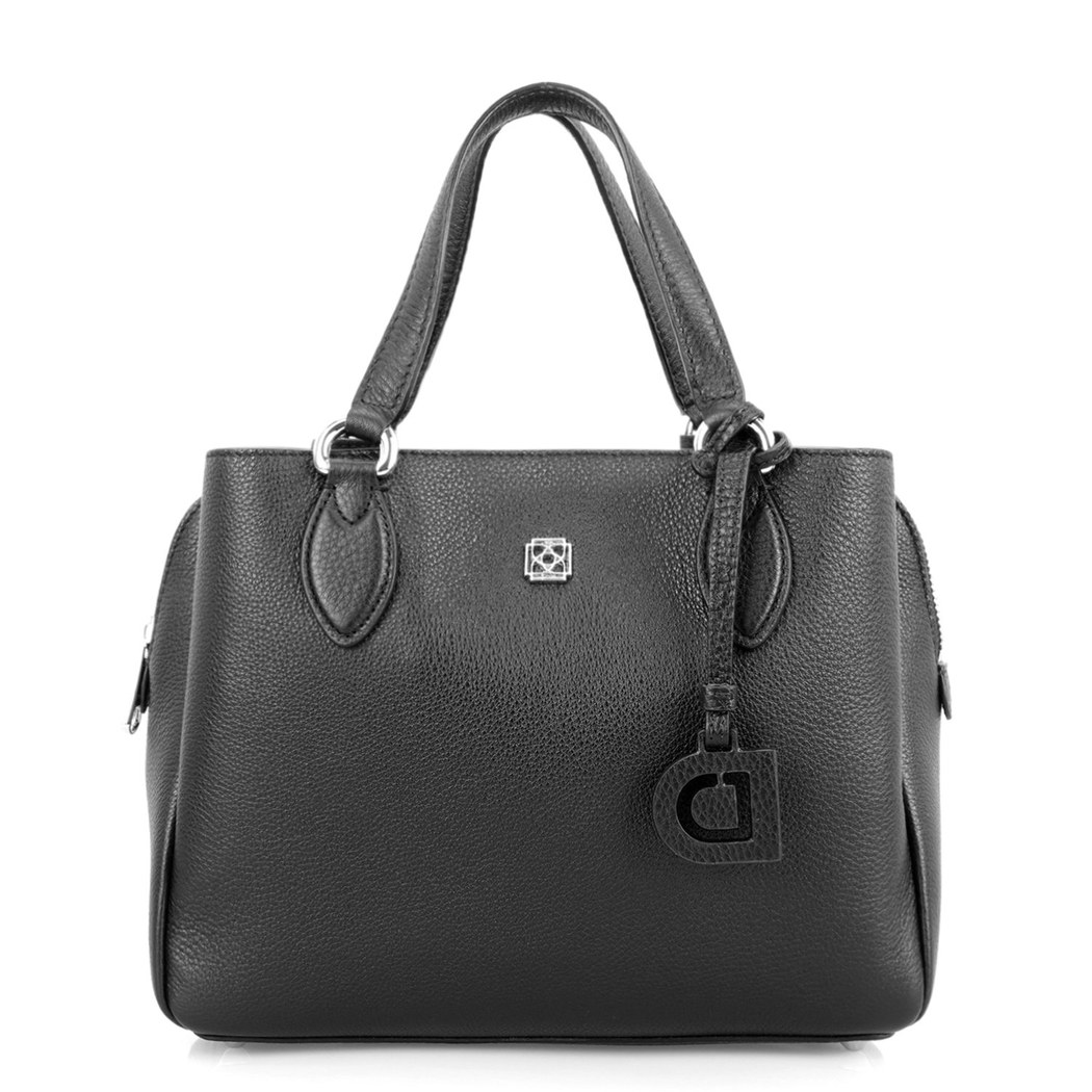 Emil Siyah Kadın Deri El Çantası