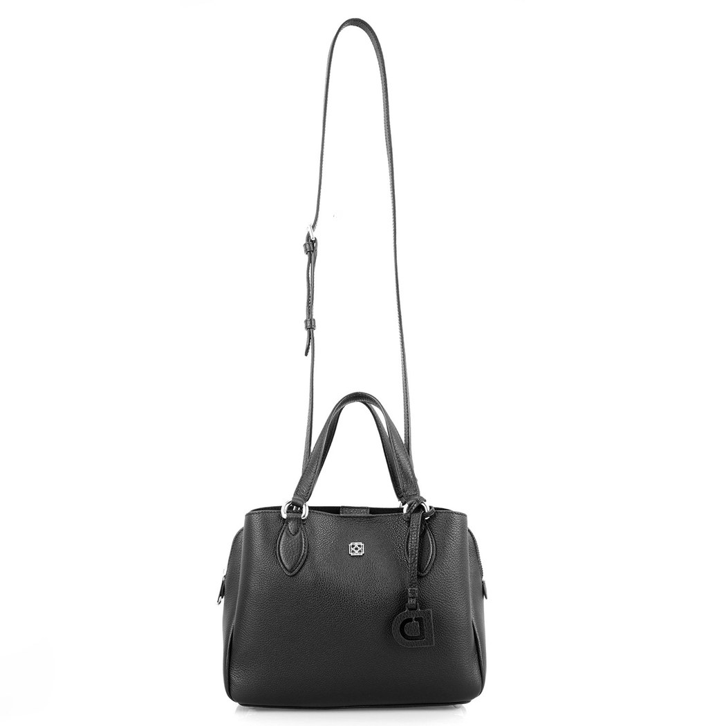 Emil Siyah Kadın Deri El Çantası