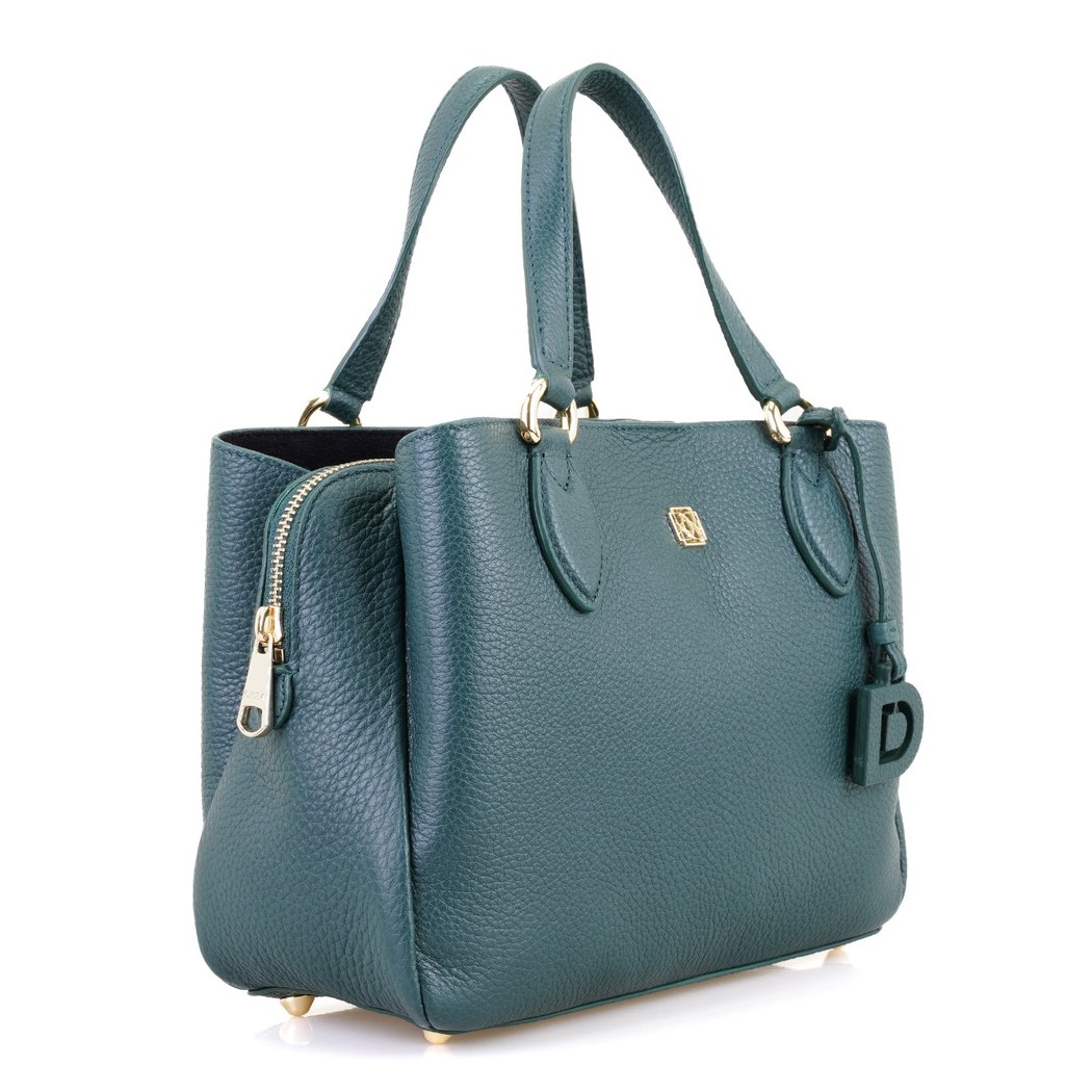 Emil Yeşil Kadın Deri El Çantası