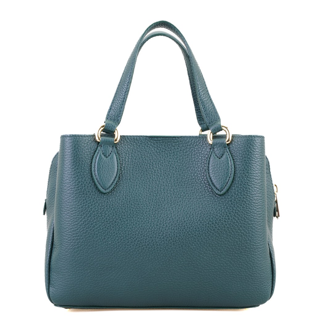 Emil Yeşil Kadın Deri El Çantası