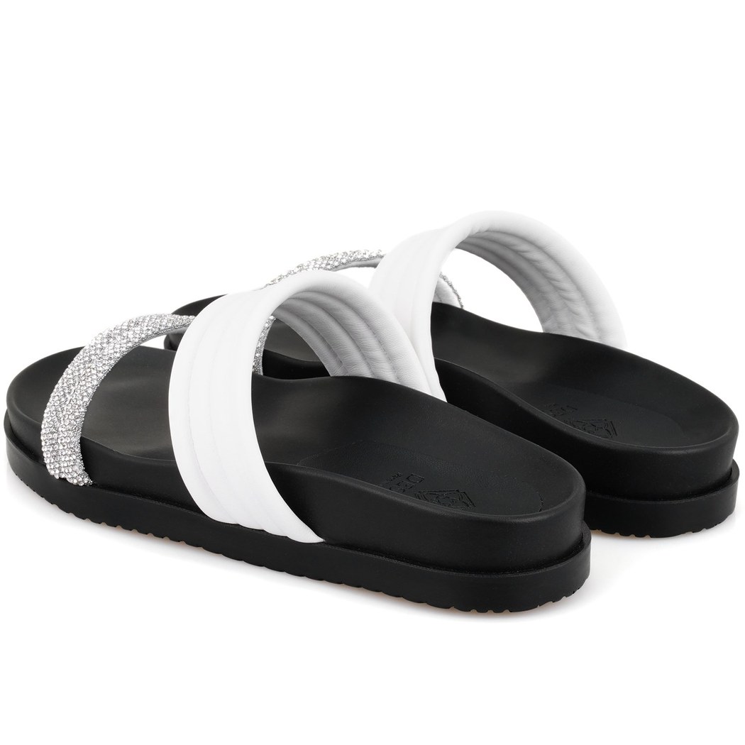 Emilo Beyaz Kadın DesaComfort Tabanlı Terlik