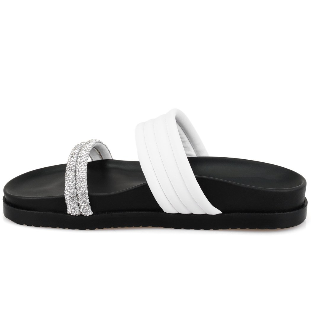 Emilo Beyaz Kadın DesaComfort Tabanlı Terlik