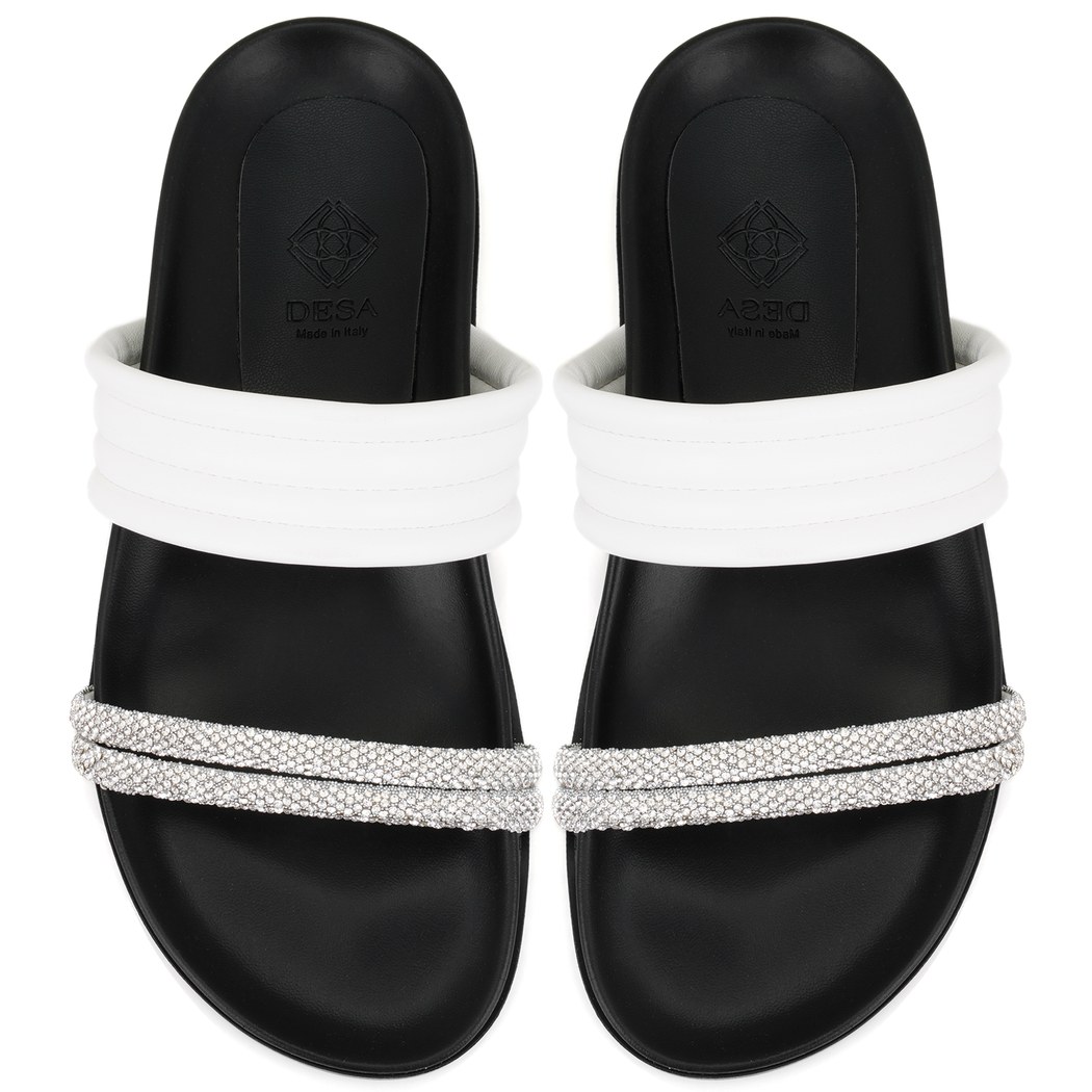 Emilo Beyaz Kadın DesaComfort Tabanlı Terlik