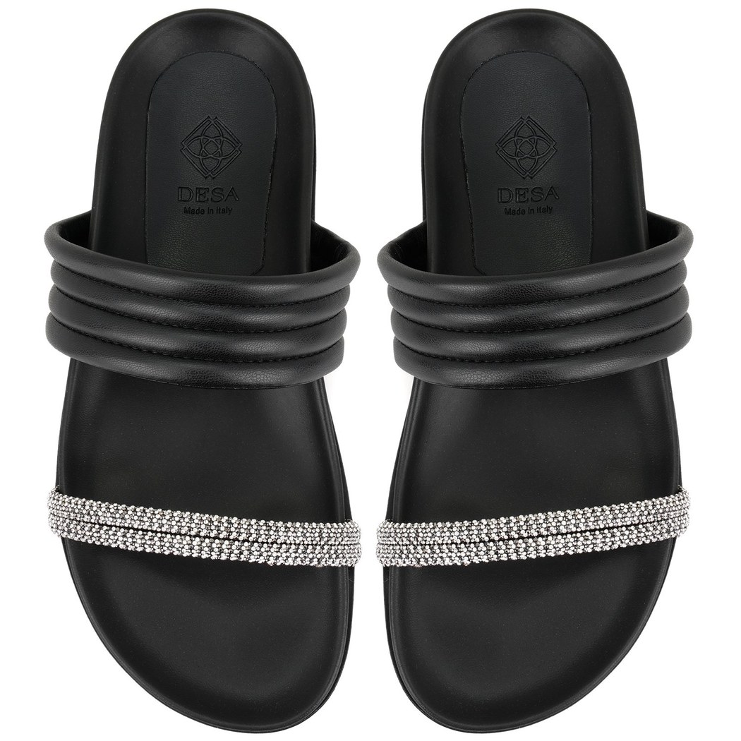 Emilo Siyah Kadın DesaComfort Tabanlı Terlik