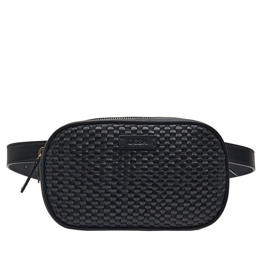 Emmey Kadın Örgülü Deri Bel Çantası