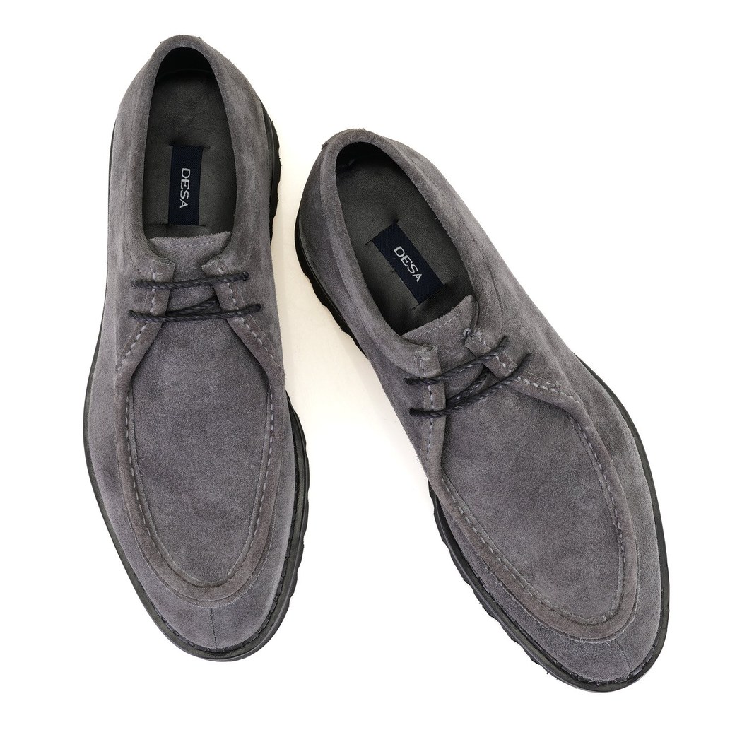 Erina Gri Erkek Deri Günlük Ayakkabı