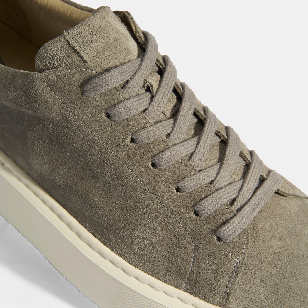 Erkek Gri Bağcıklı Süet Günlük Ayakkabı