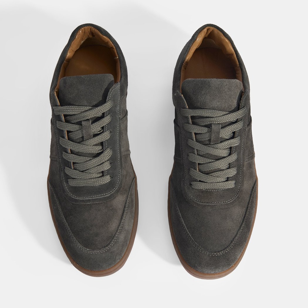Erkek Gri Bağcıklı Süet Günlük Ayakkabı