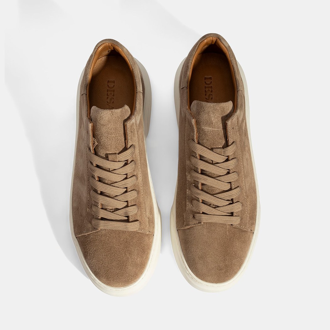 Erkek Kahve Bağcıklı Deri Günlük Ayakkabı