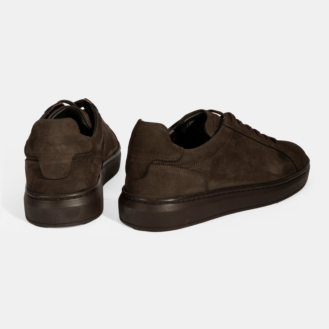 Erkek Kahve Bağcıklı Günlük Nubuk Deri Ayakkabı