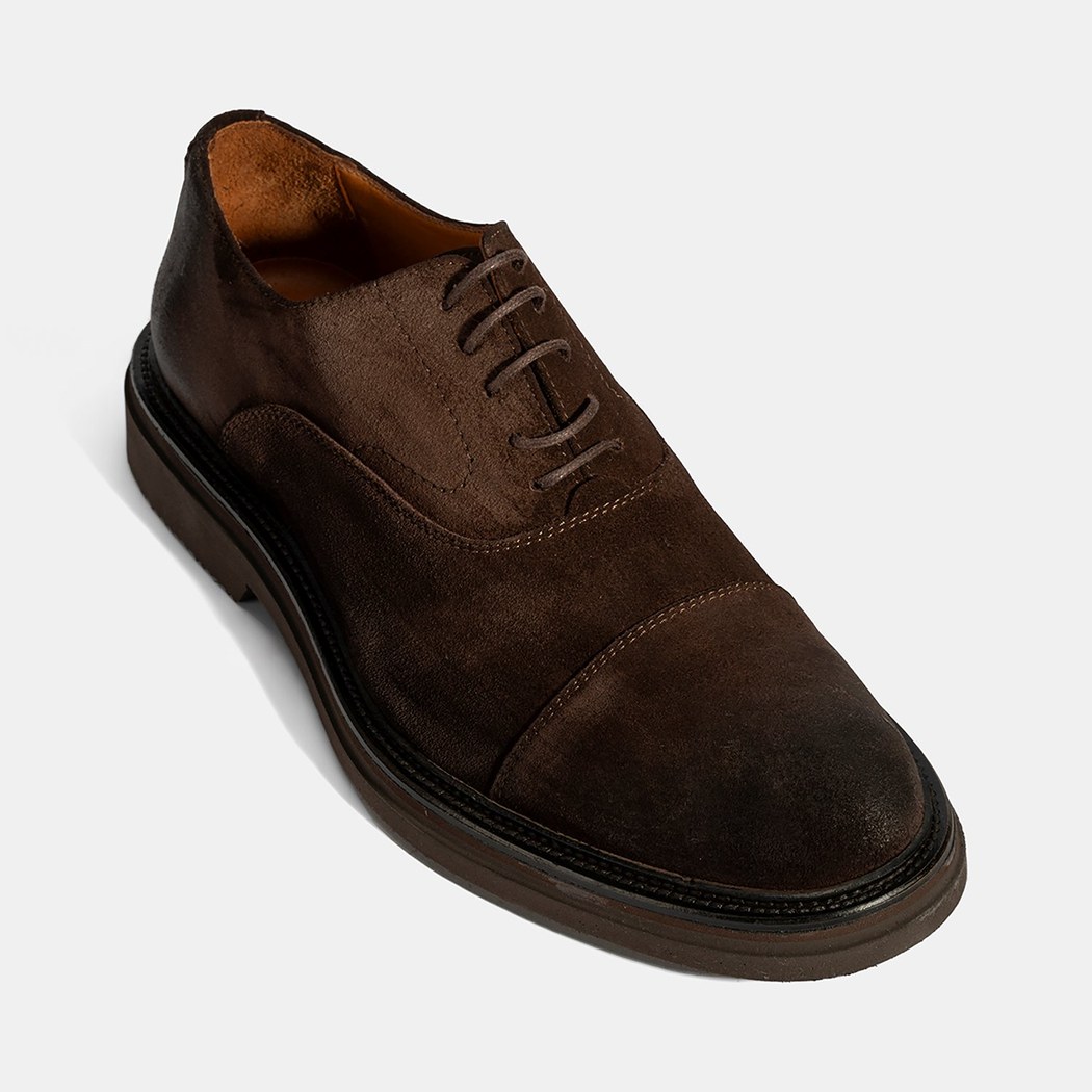 Erkek Kahve Bağcıklı Süet Günlük Ayakkabı