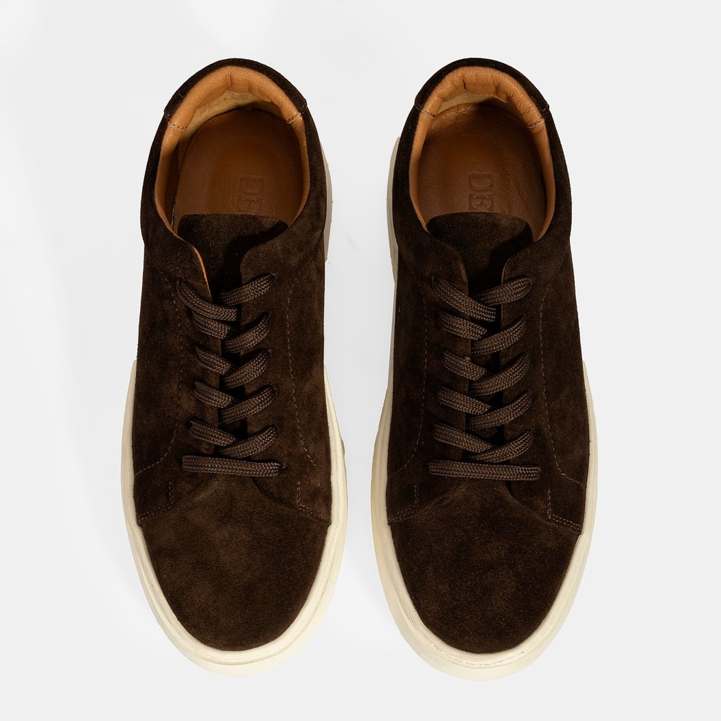 Erkek Kahve Bağcıklı Süet Spor Ayakkabı