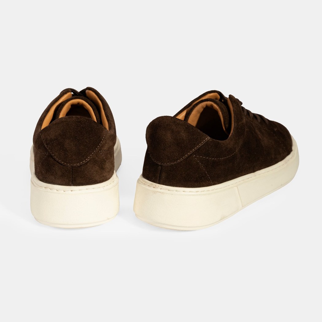 Erkek Kahve Bağcıklı Süet Spor Ayakkabı