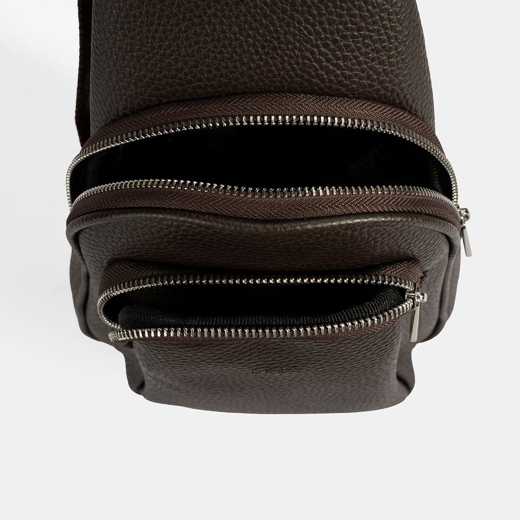 Erkek Kahve Çapraz Postacı Çantası