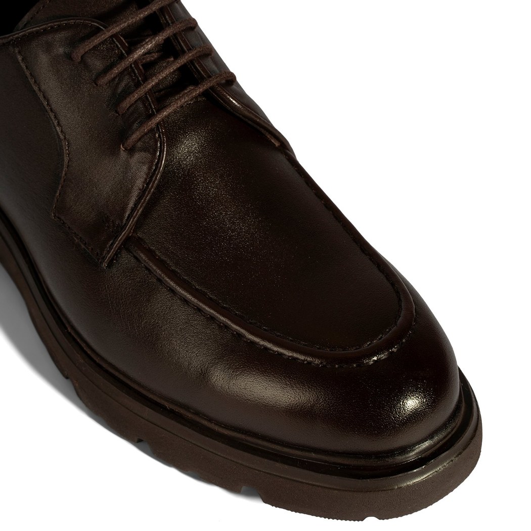 Erkek Kahve Deri Günlük Ayakkabı