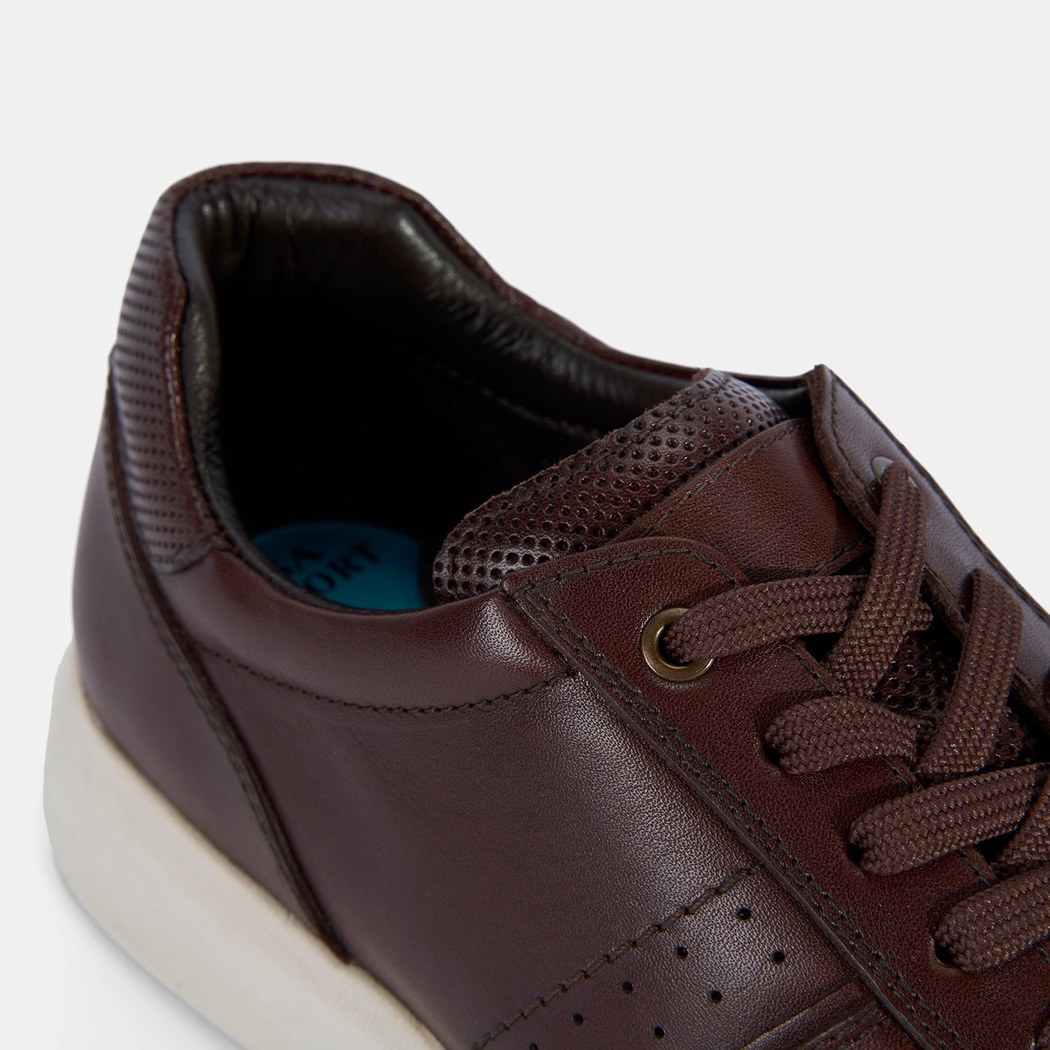 Erkek Kahve DesaComfort Deri Sneaker