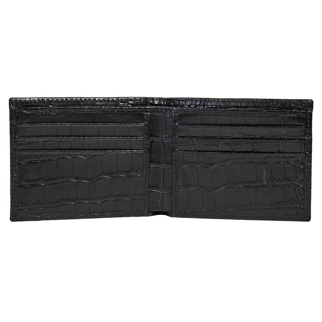 Erkek Kroko Baskılı Deri Cüzdan