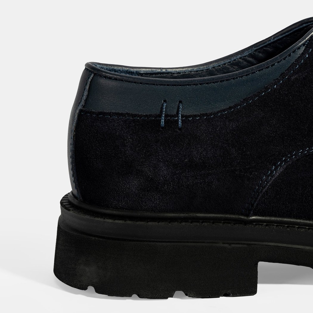 Erkek Lacivert Bağcıklı Süet Günlük Ayakkabı