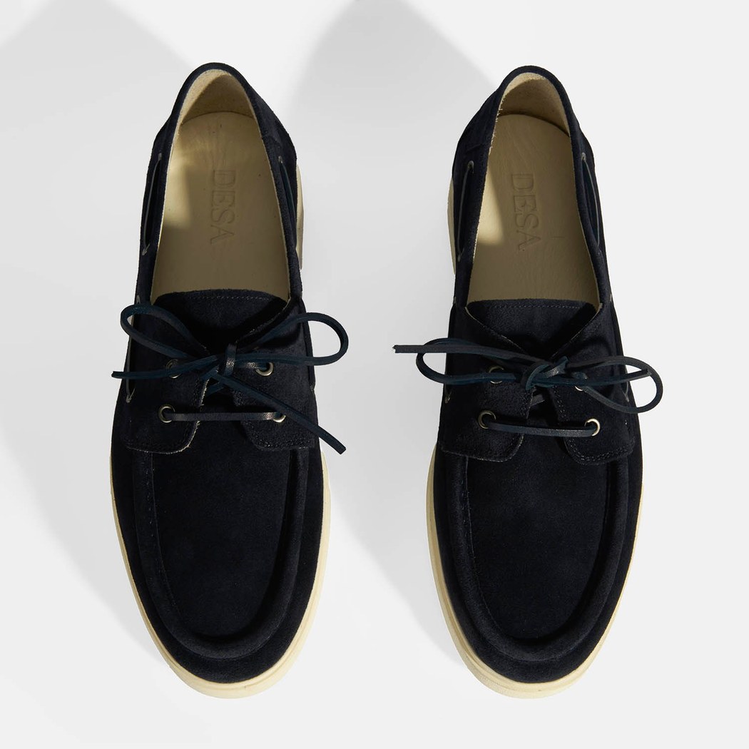 Erkek Lacivert Bağcıklı Süet Günlük Ayakkabı