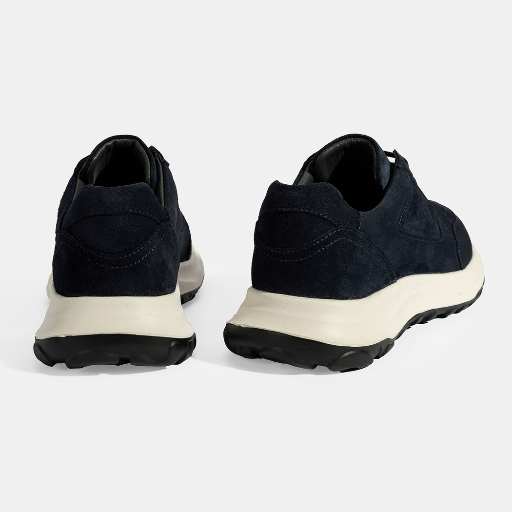 Erkek Lacivert Bağcıklı Süet Spor Ayakkabı