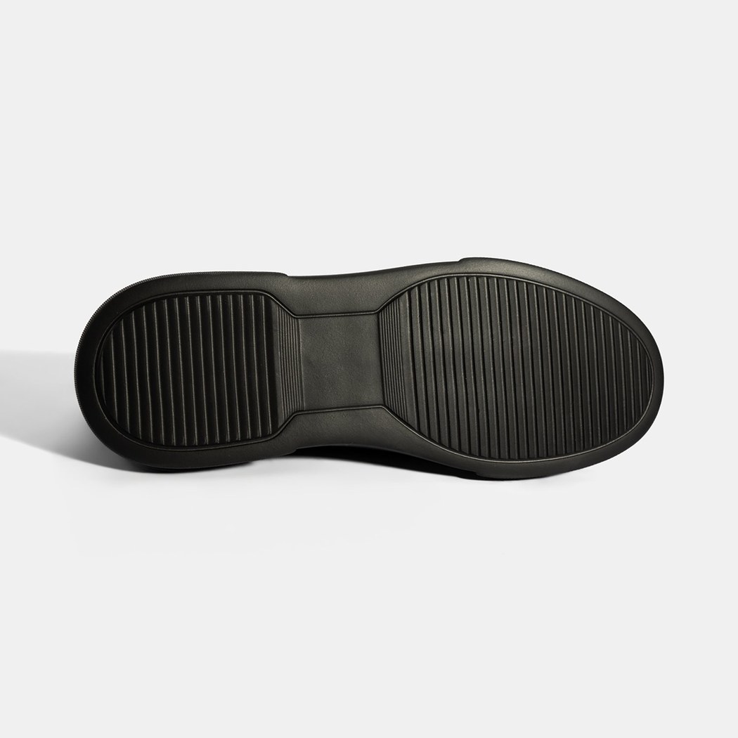 Erkek Siyah Bağcıklı Deri Günlük Ayakkabı